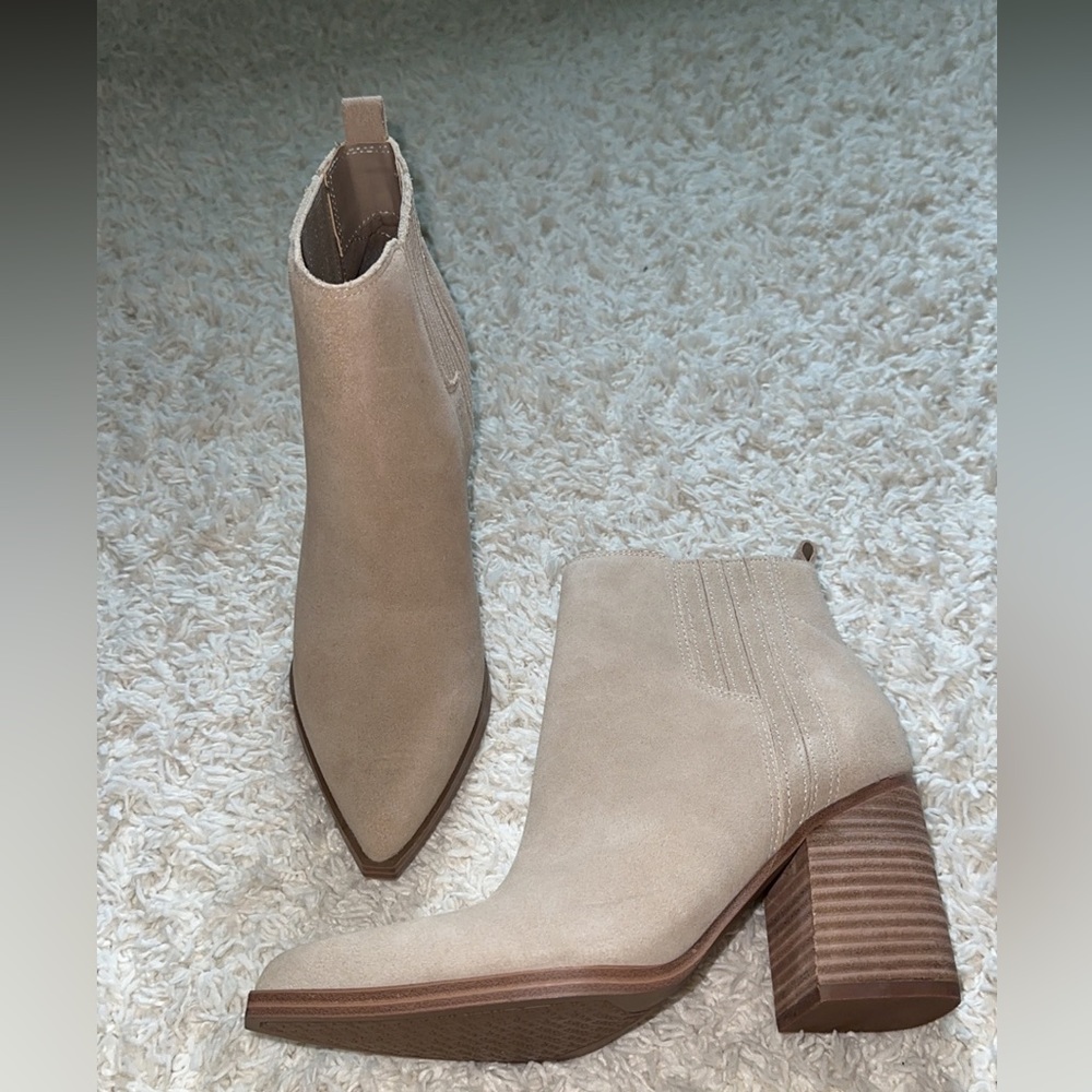 Taupe Marc Fisher booties